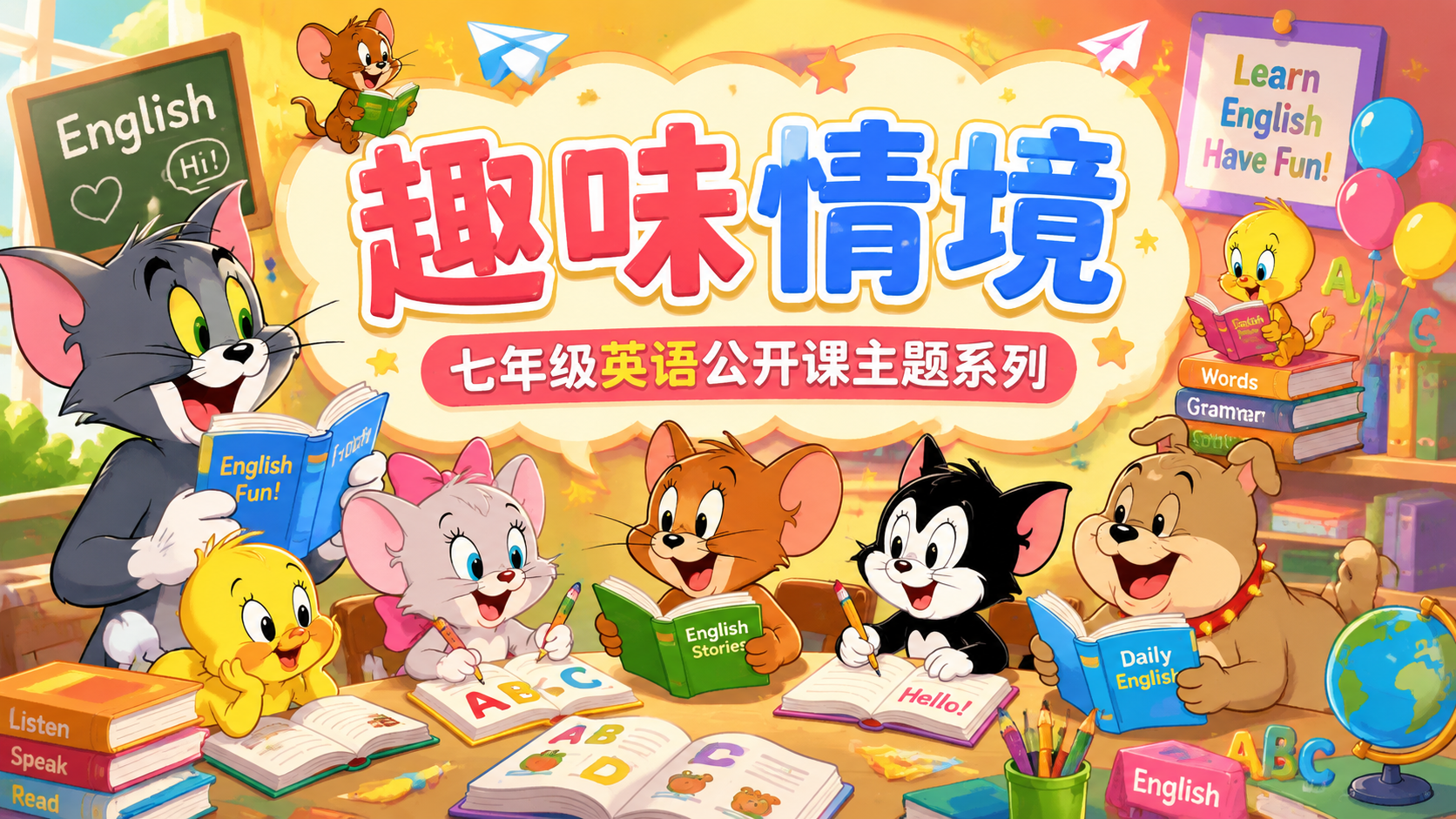 趣味情境·动漫主题|初中英语七年级公开课高频主题系列